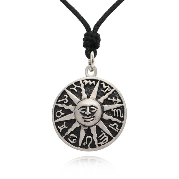 Astrology Silver Pewter Brass Charm Necklace Pendant Jewelry